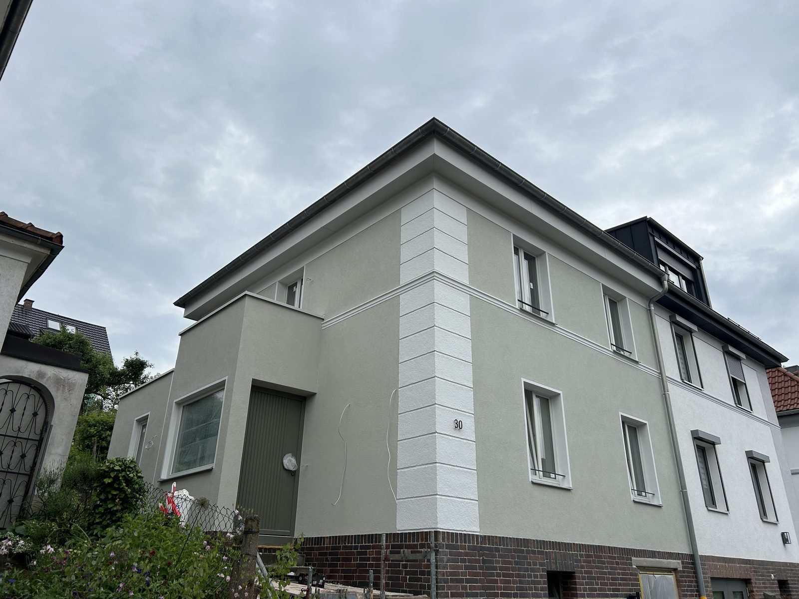 WDVS-Fassade Detail — Aufbau einer Dämmung